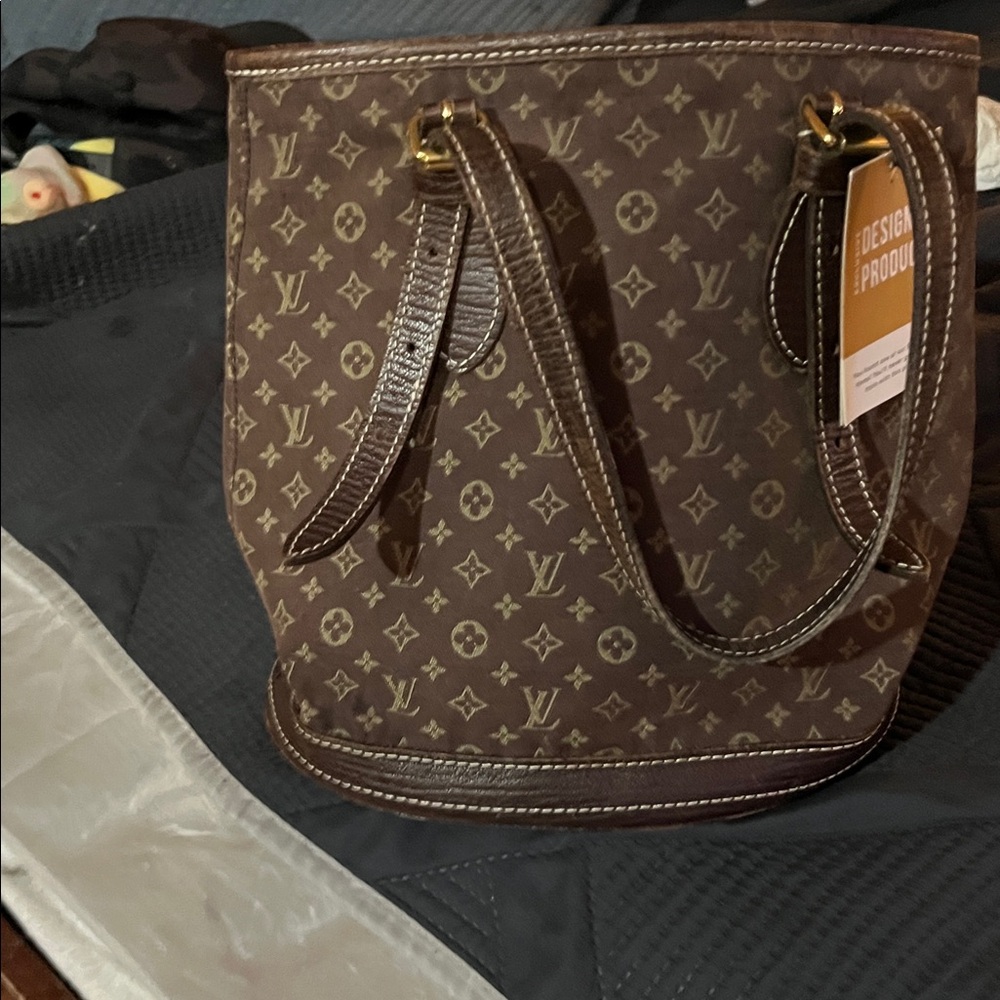 Louis Vuitton Brown Monogram Tote - Picture 3 of 4